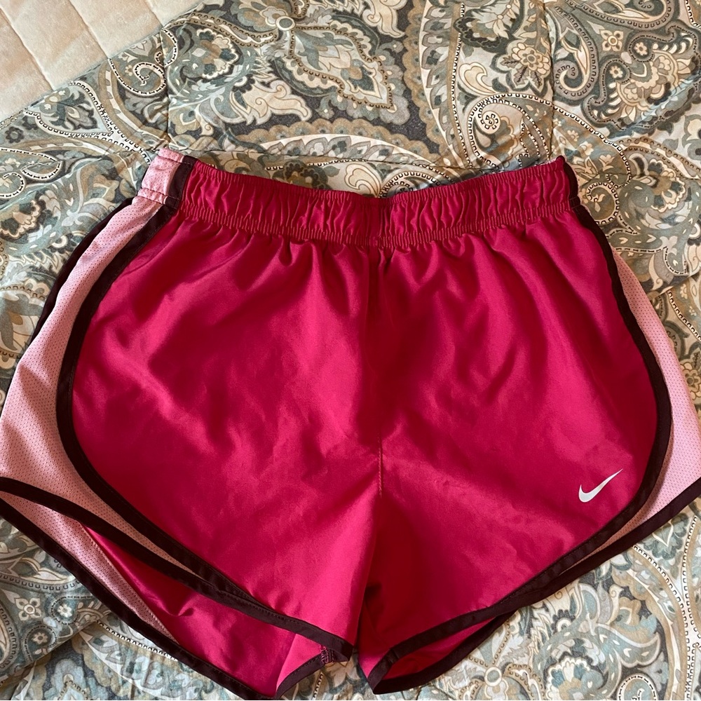 Nine Dri-fit shorts.
